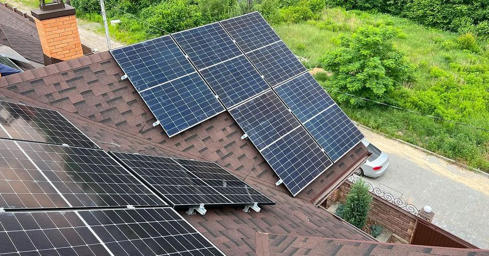 Сонячна станція СЕС монтаж сонячних панелей станцій iнвертора Deye