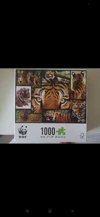 Puzzle WWF, 1000 elementów, tygrys