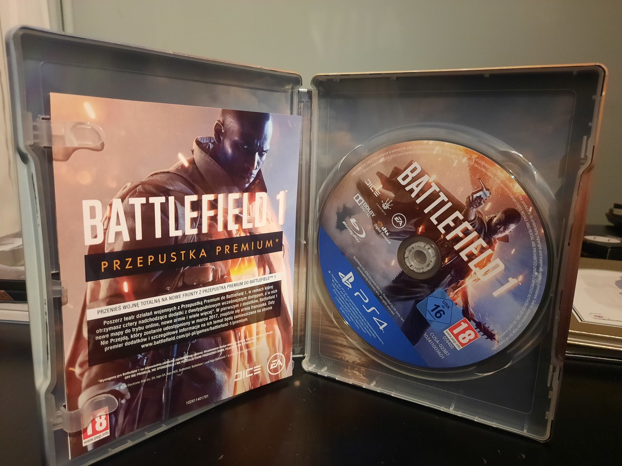 PS4 Battlefield 1 + steelbook