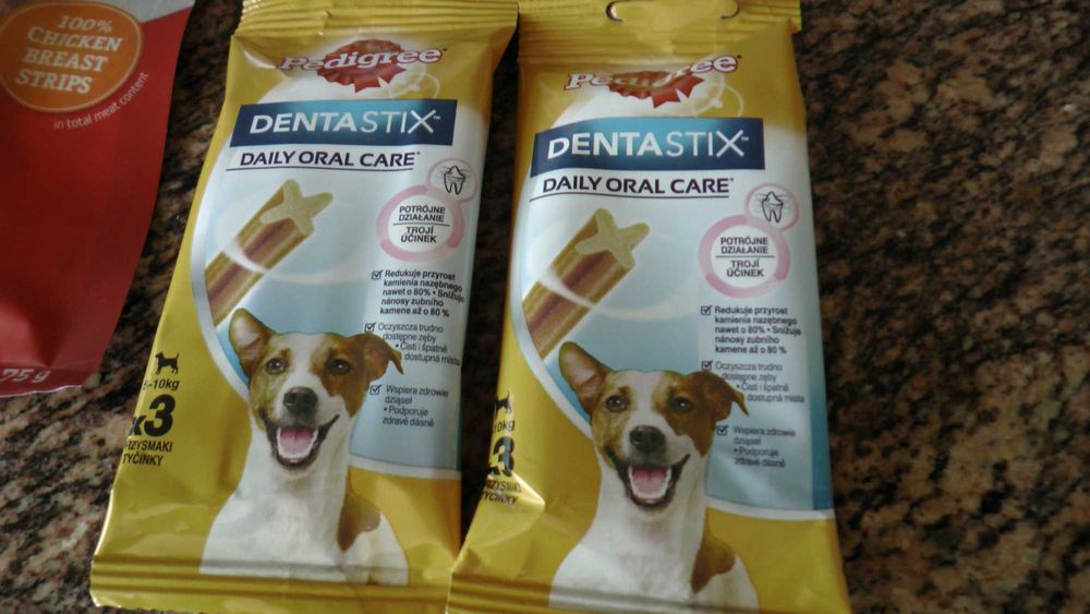 Rocco chings, pierś z kurczaka w paskach 75g+dentastix+puszka