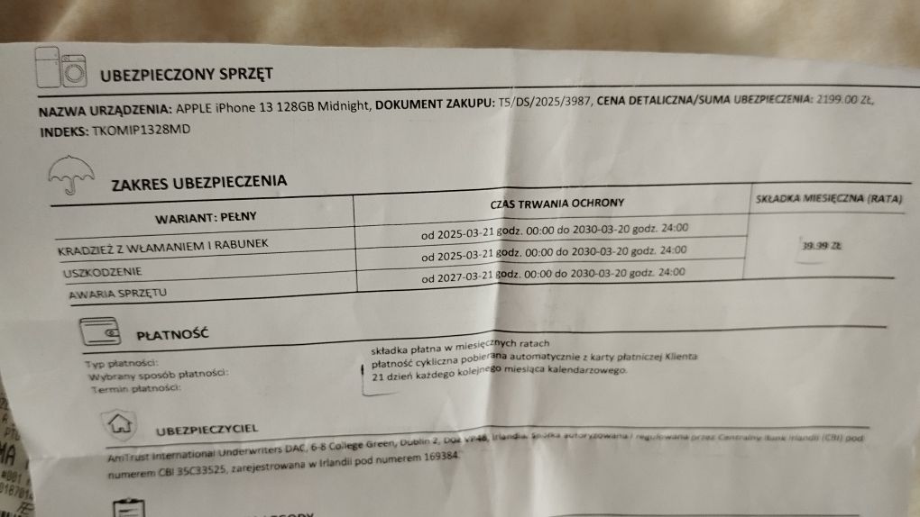 iPhone 13 128GB Nowy Gwarancja!