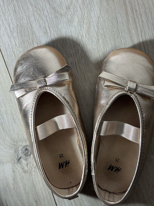 Дитячі балетки святкові h&m hm для дівчинки 25 розмір