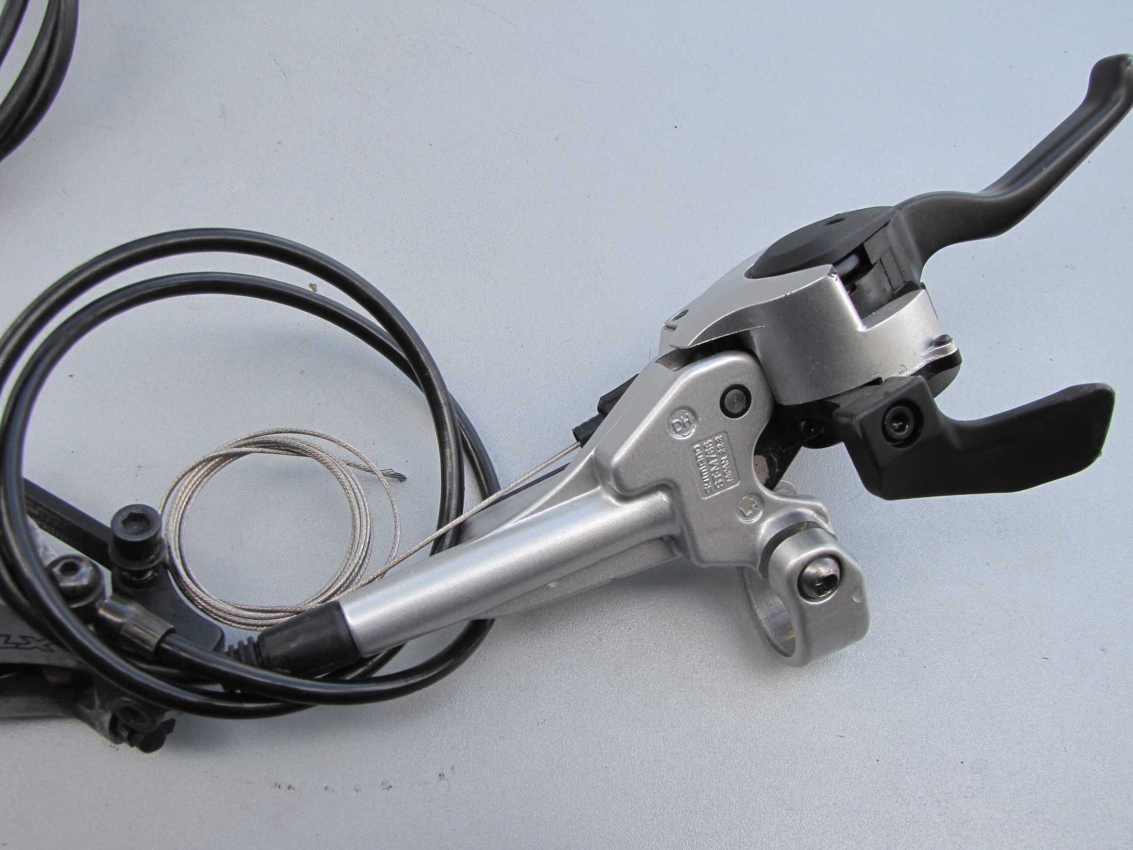 Topowe Klamko-manetki SHIMANO DEORE XT ST-M766 + zaciski! Hydraulika