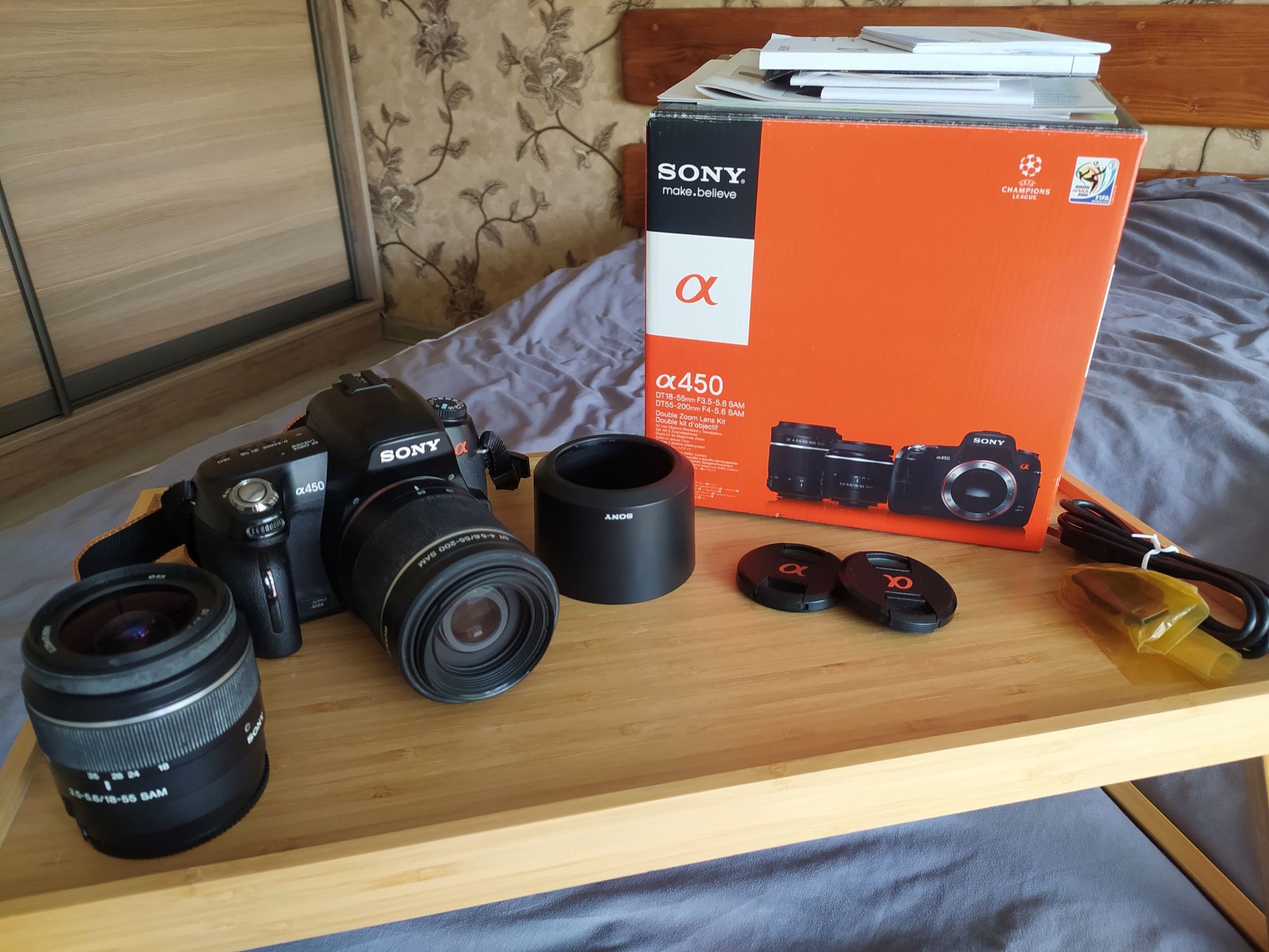 Дзеркальний фотоапарат Sony Alpha DSLR-A450 Kit - 14,2 Мп - CMOS + 
Об