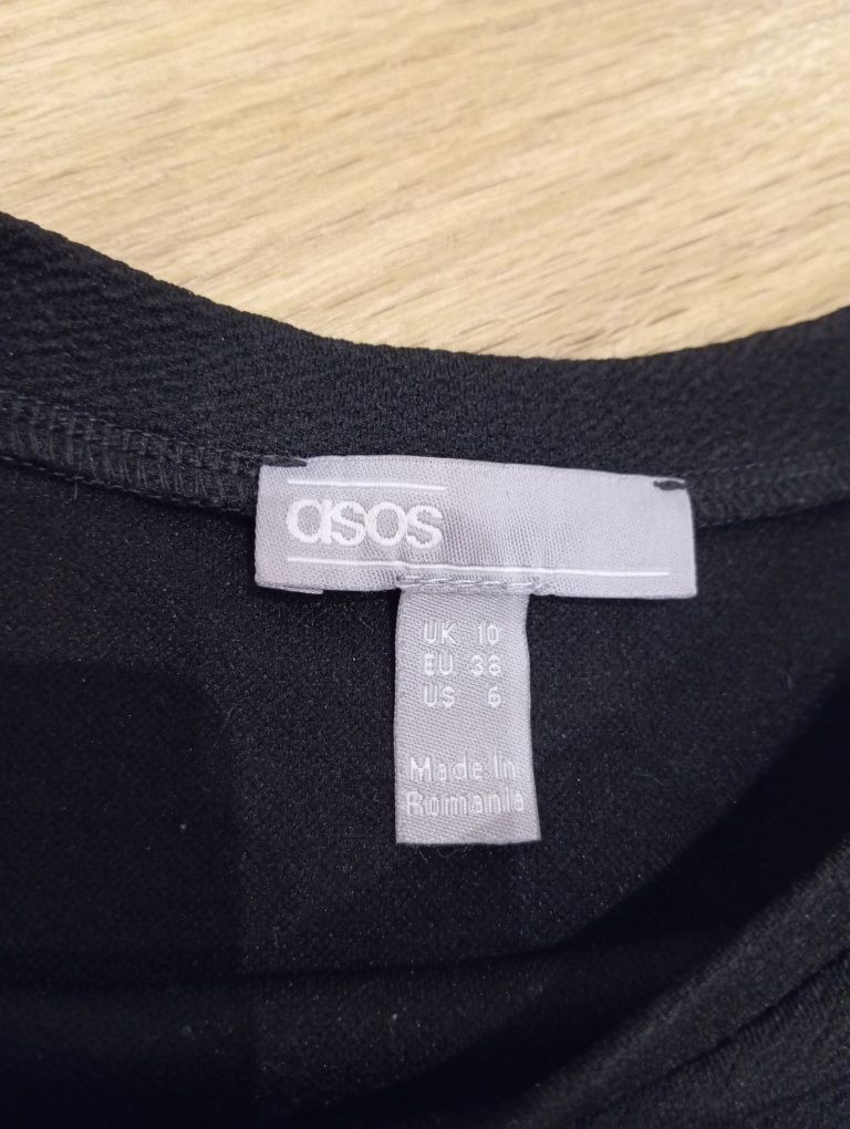Sukienka midi czarna wężowa Asos M 38