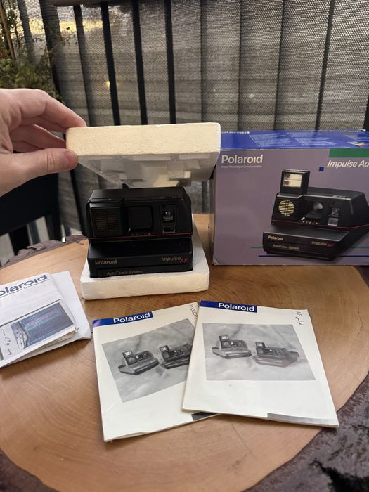 Nowy aparat fotograficzny Polaroid Impulse AF - lata 90’
