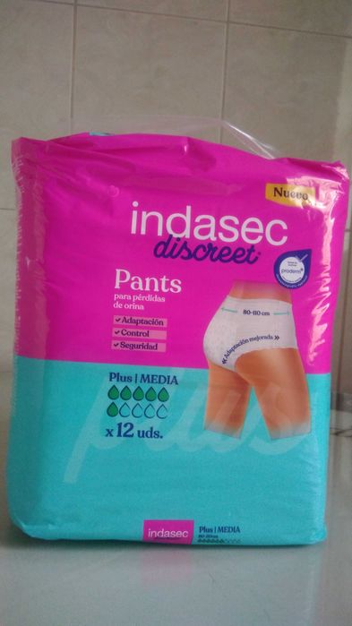 Fraldas adultos, tamanho M.