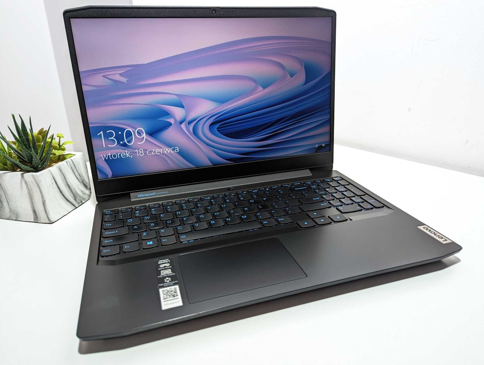 LAPTOP GAMINGOWY Lenovo Ideapad Gaming GTX 1650 Ti i5-10300H 16 ram