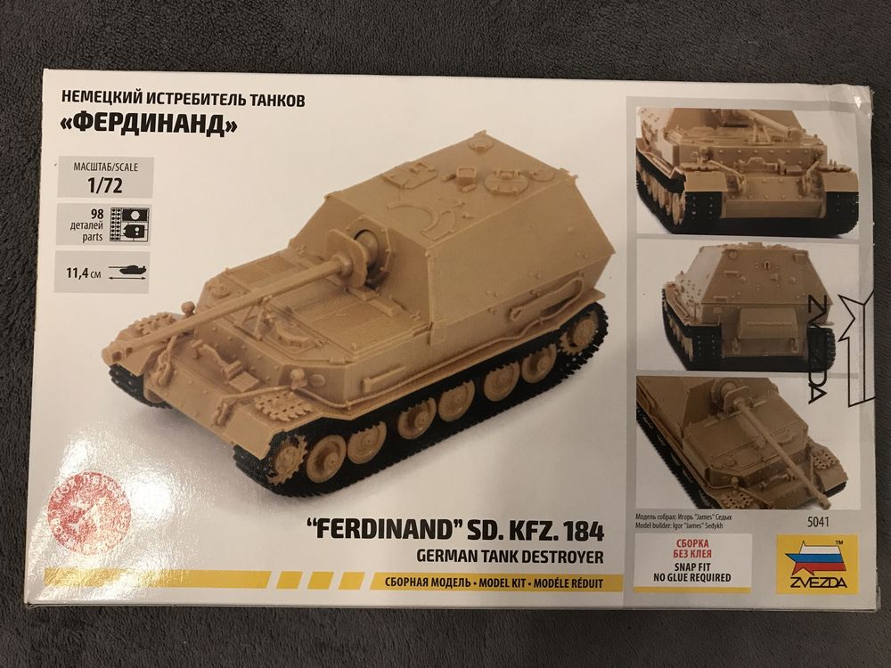 Model do sklejania czołg Ferdinand Zvezda 5041