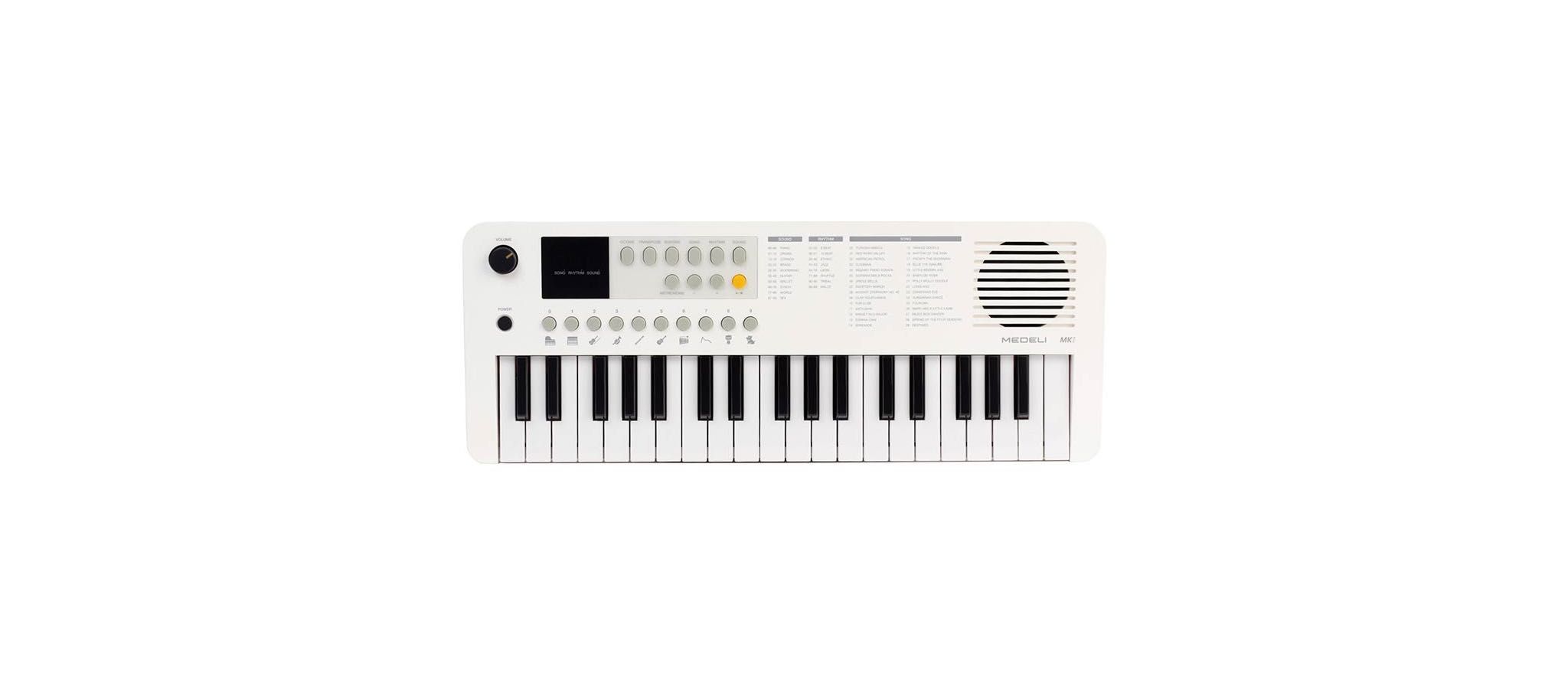 Teclado Medeli Mini MK1/WH USB-C / P2, MIDI