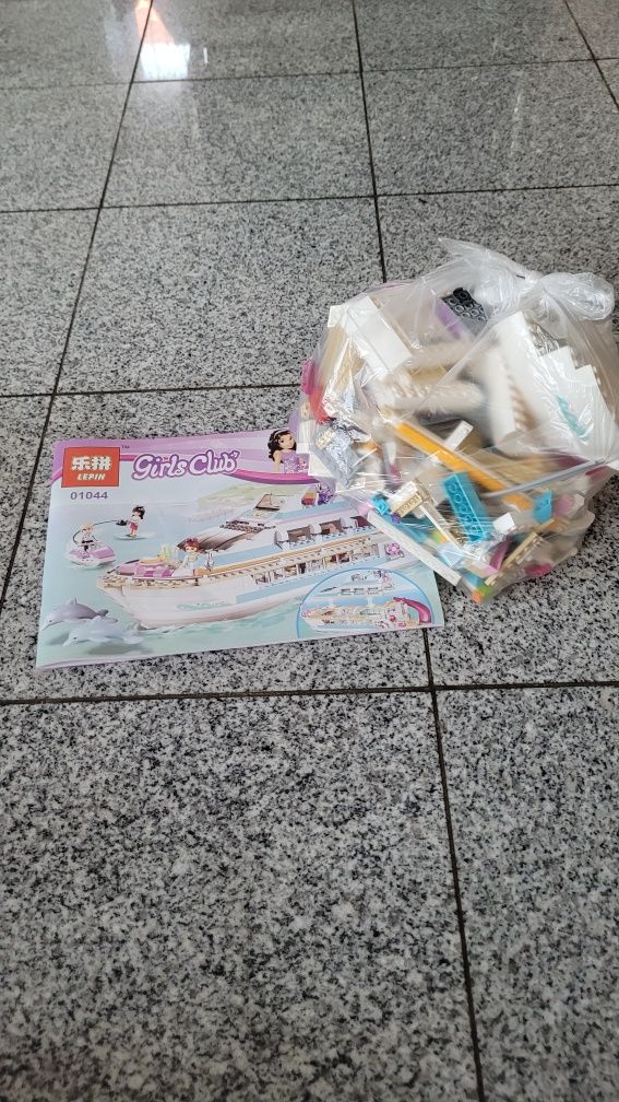 Klocki imitacja lego jacht Statek chińska podróba lego friends 41015 k