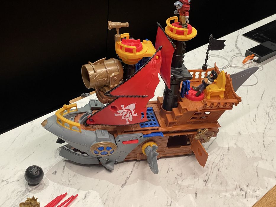 Fisher Price Imaginext duży statek piracki