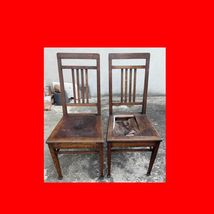 Krzesła drewniane, lata 30-te