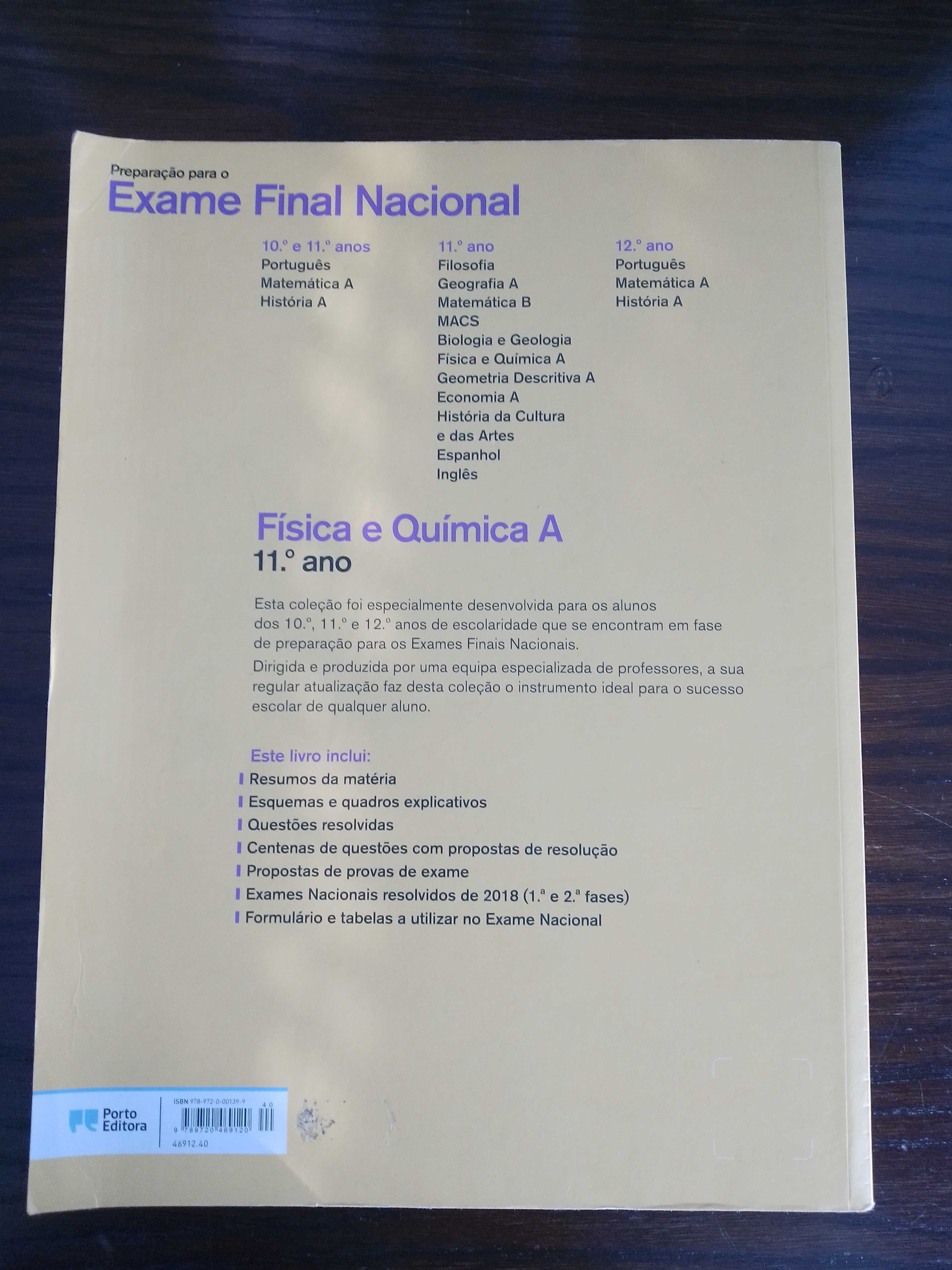 Livro de Preparação para Exame Nacional - Física e Química A