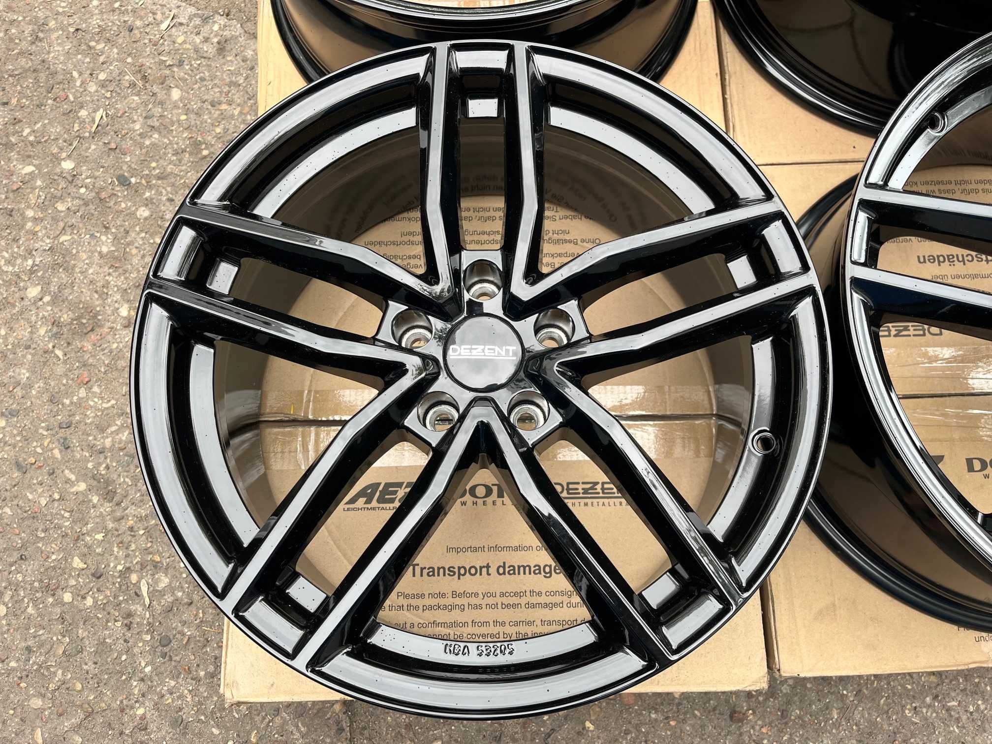 4x felgi DEZENT TR black 18"x8" roz. 5x112 ET35 AUDI BMW MERCEDES BENZ