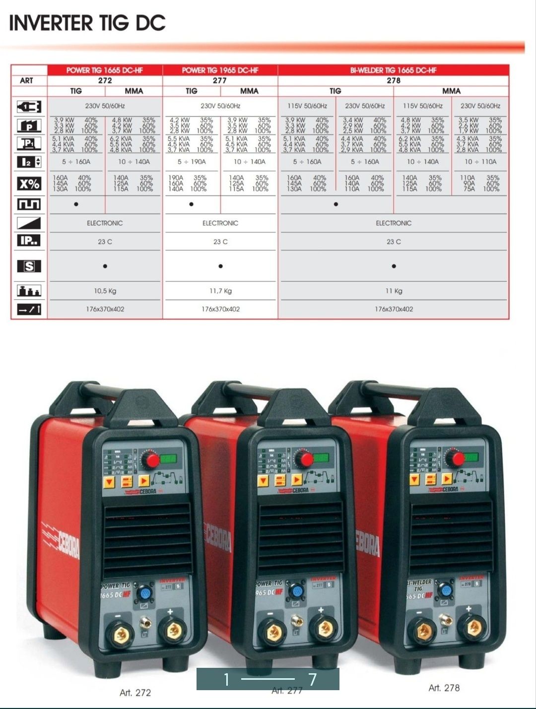 Spawarka Cebora Power Tig 1965 DC hf