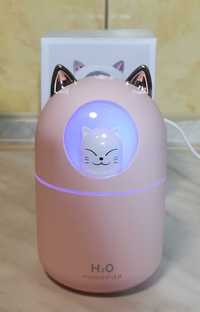 Зволожувач Повітря з Нічником 2 в 1 Humidifier H20 cat