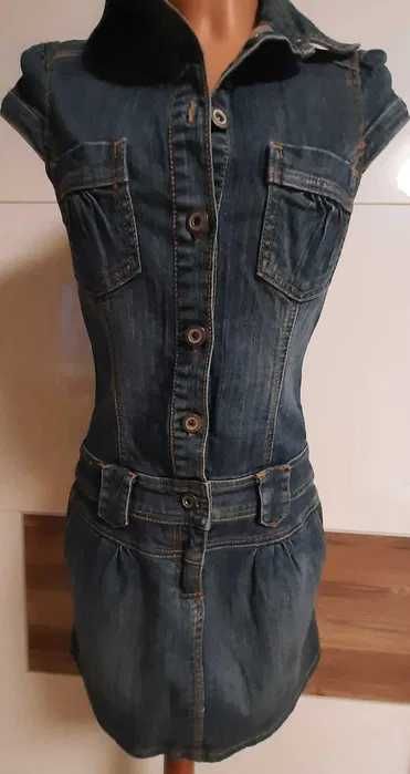 CAMAIEU sukienka jeans rozmiar M-38