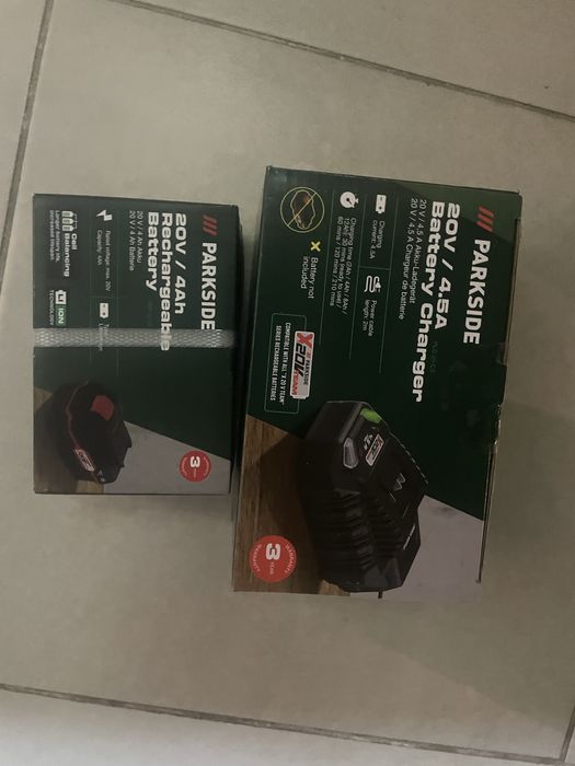 Акумулятори (батареї) та зарядні parkside 20-Li  2 та 4 Аг