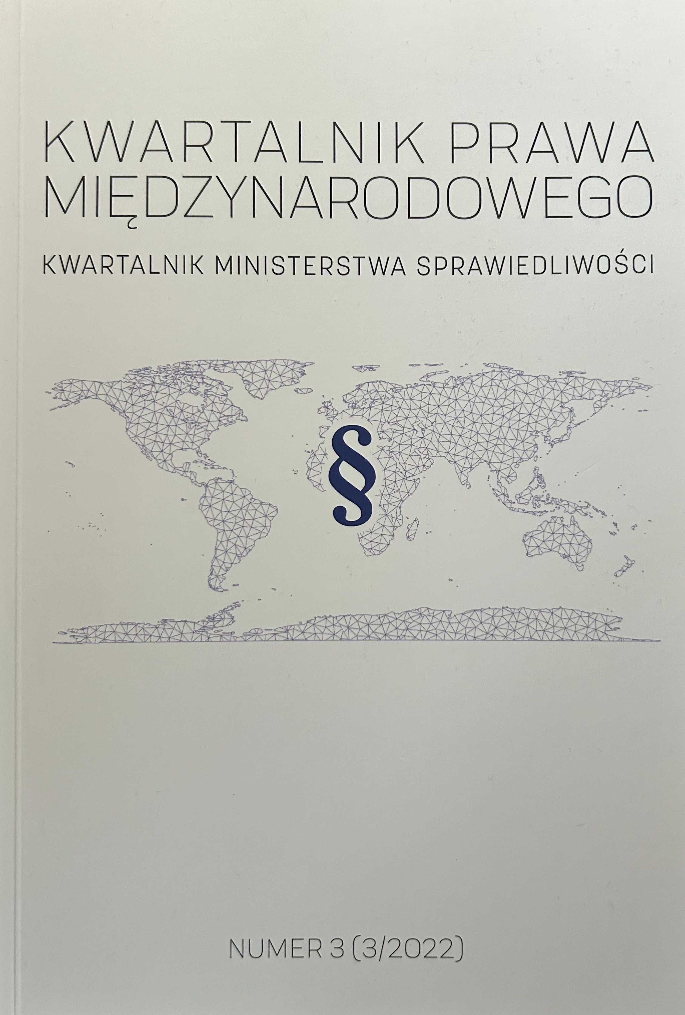 Kwartalnik Prawa Międzynarodowego | 3/2022