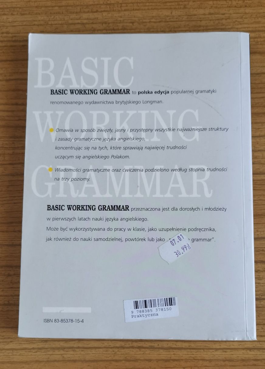 Basic Working Grammar / angielski z ćwiczeniami