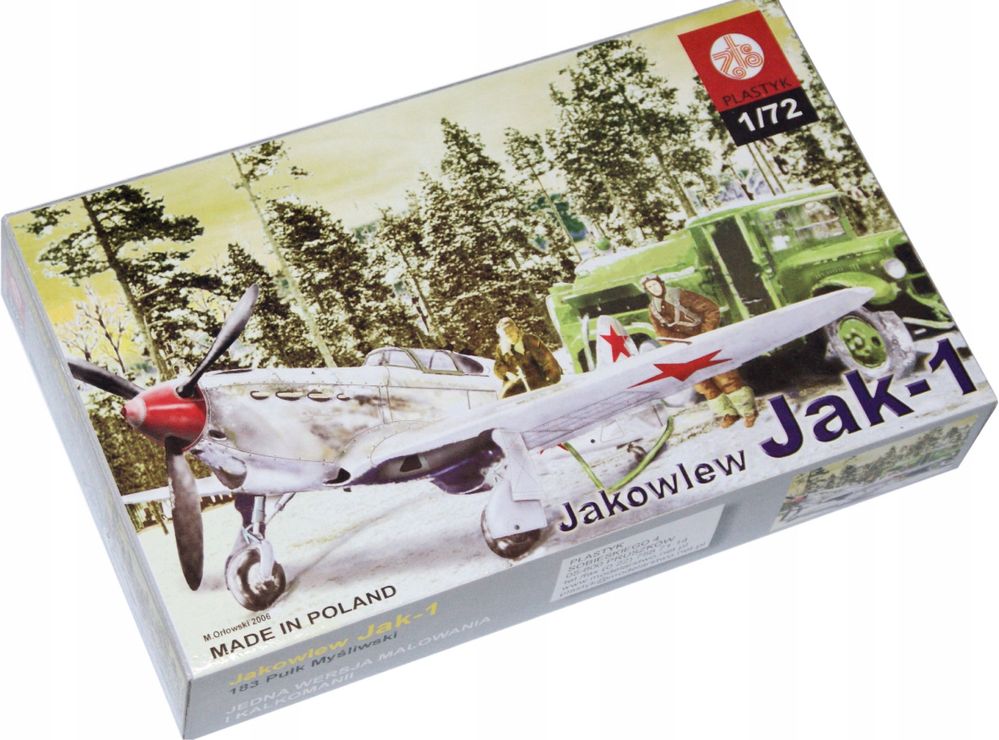 Model do sklejania Plastyk S-031 samolot Jakolew Jak-1