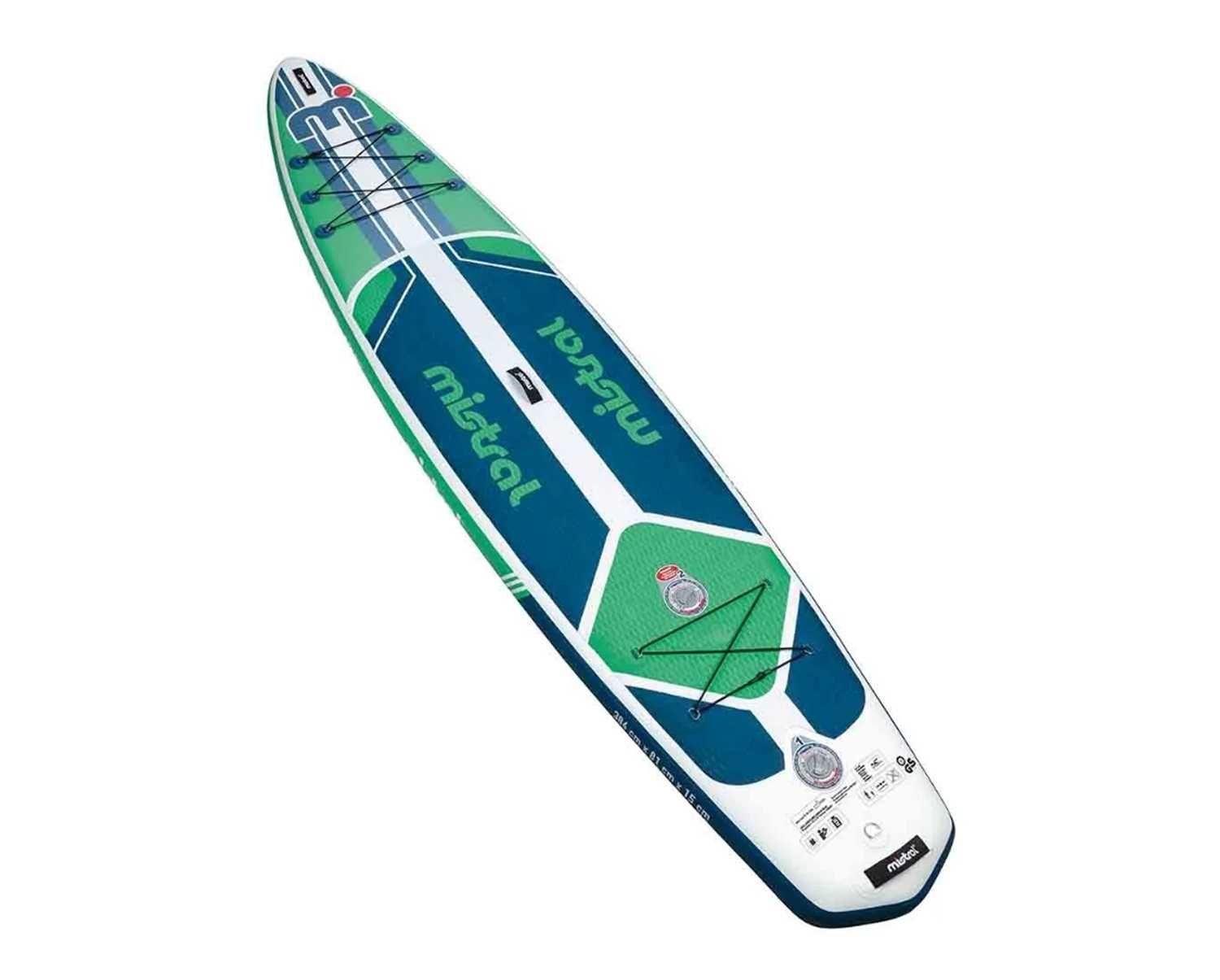 MISTRAL Deska SUP Touring 12"8 pompowana 386cm wiosło plecak akcesoria