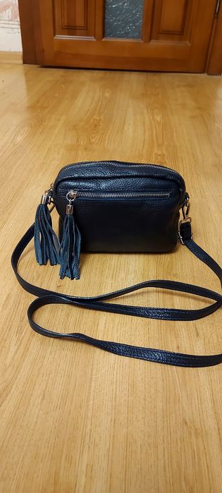 Сумка кожаная Италия кросс боди