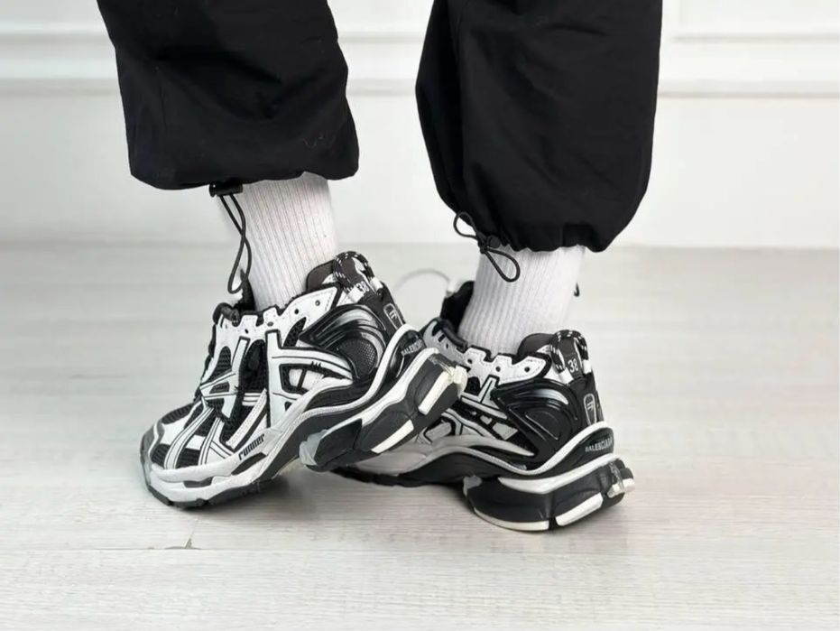 РОЗПРОДАЖ‼️Кросівки Balenciaga Runner Graffiti High(Сірі)