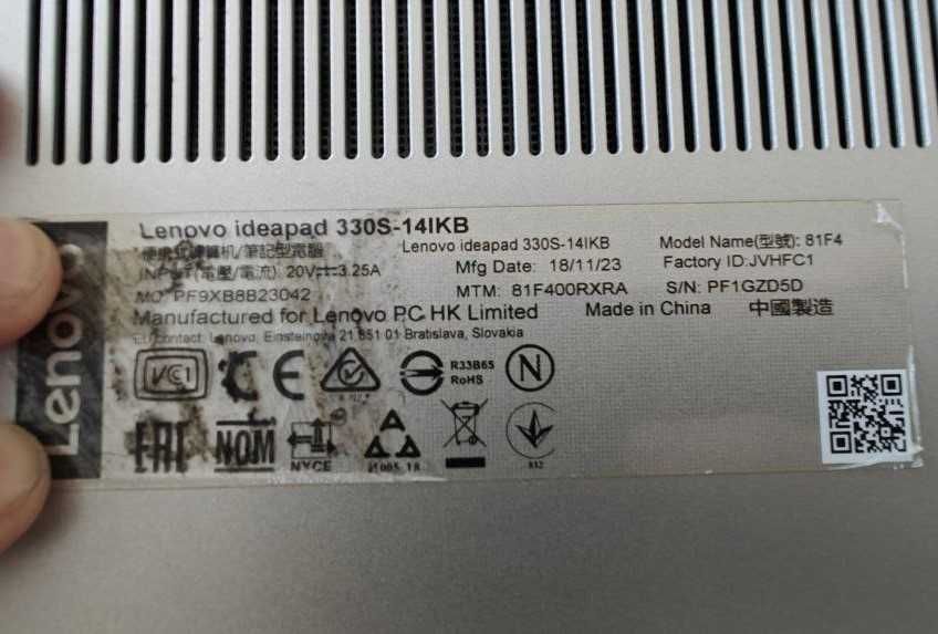 Ноутбук Lenovo IdeaPad 330S-14IKB