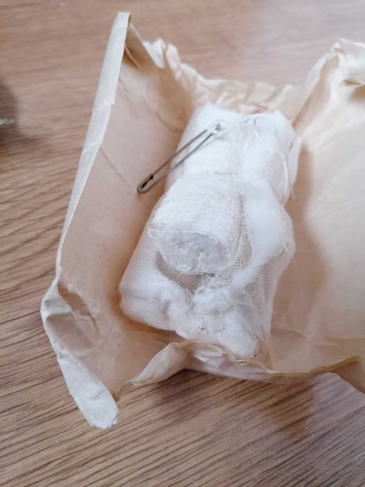 Opatrunki górnicze z PRL  - 7 szt