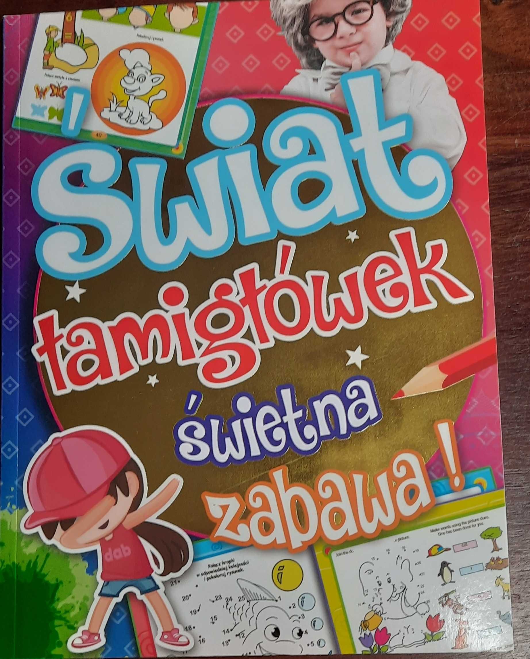 książka dla dzieci pt. "Świat łamigłówek
