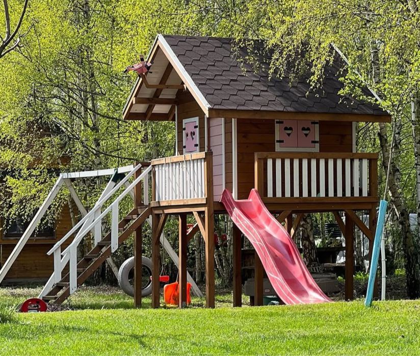 Domek dla dzieci ogrodowy drewniany duzy