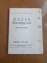 Ретро авто книга "Автомобиль "Дачия" Dacia Инструкция по эксплуатации"