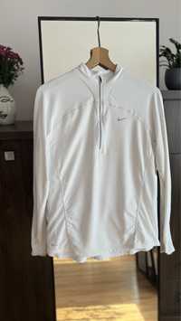 Cienka biała bluza damska longsleeve treningowy biegowy Nike S