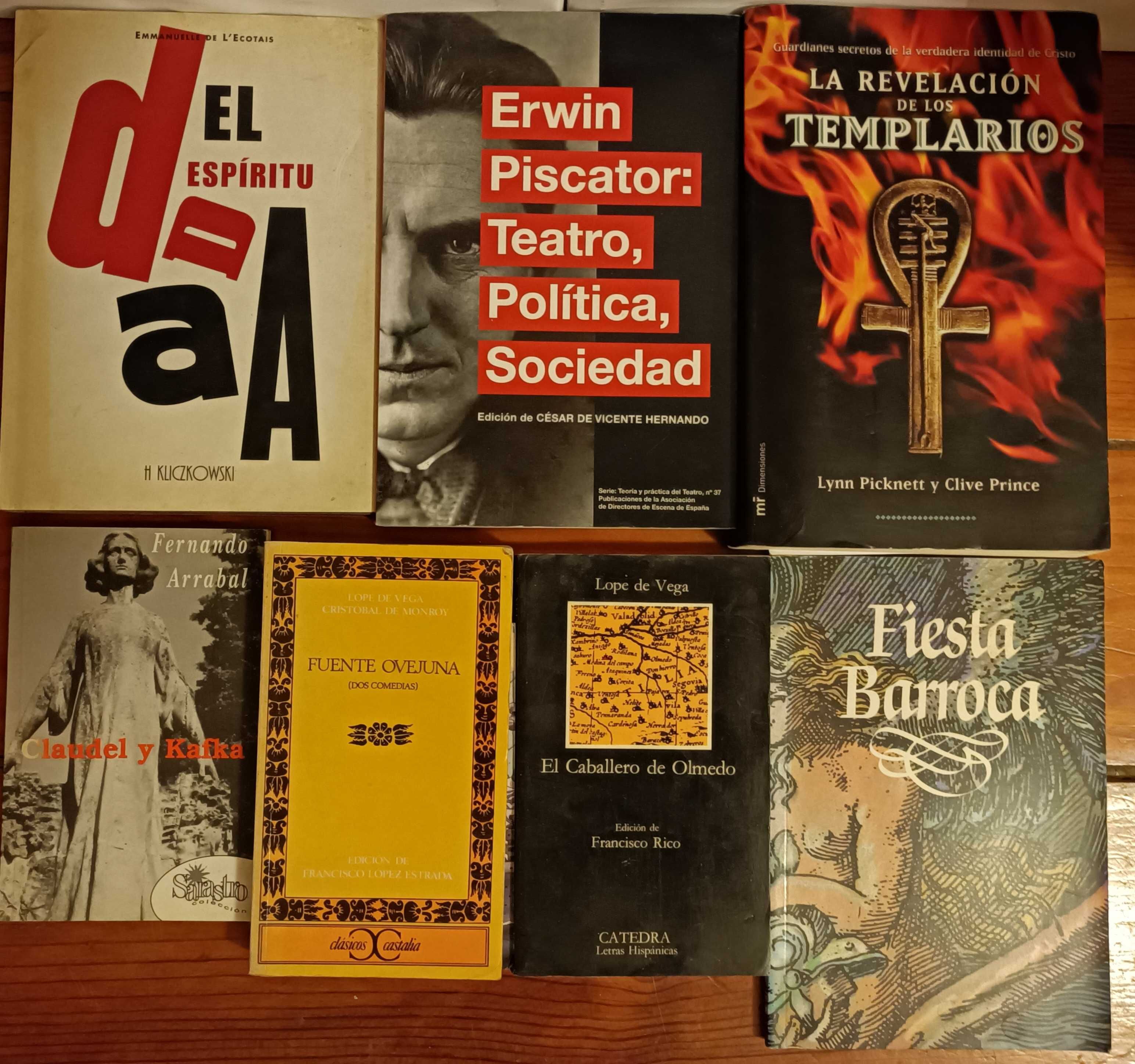 Livros em italiano e castelhano