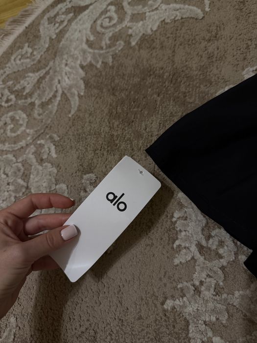 Юбка шорты Alo черная спідниця yoga