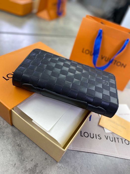 Кожаный бумажник Louis Vuitton органайзер Луи Виттон клатч LV k349