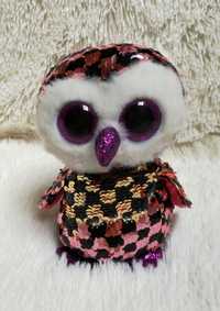 Śliczna maskotka z cekinami Beanie Boos Sowa Ty