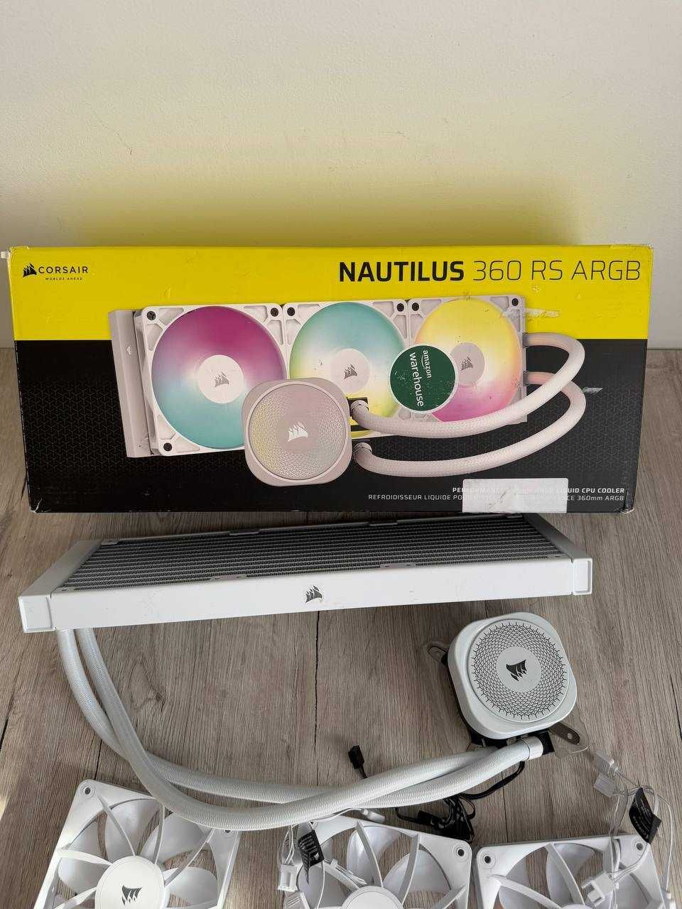 Система рідинного охолодження AIO Corsair Nautilus 360 RS ARGB – White