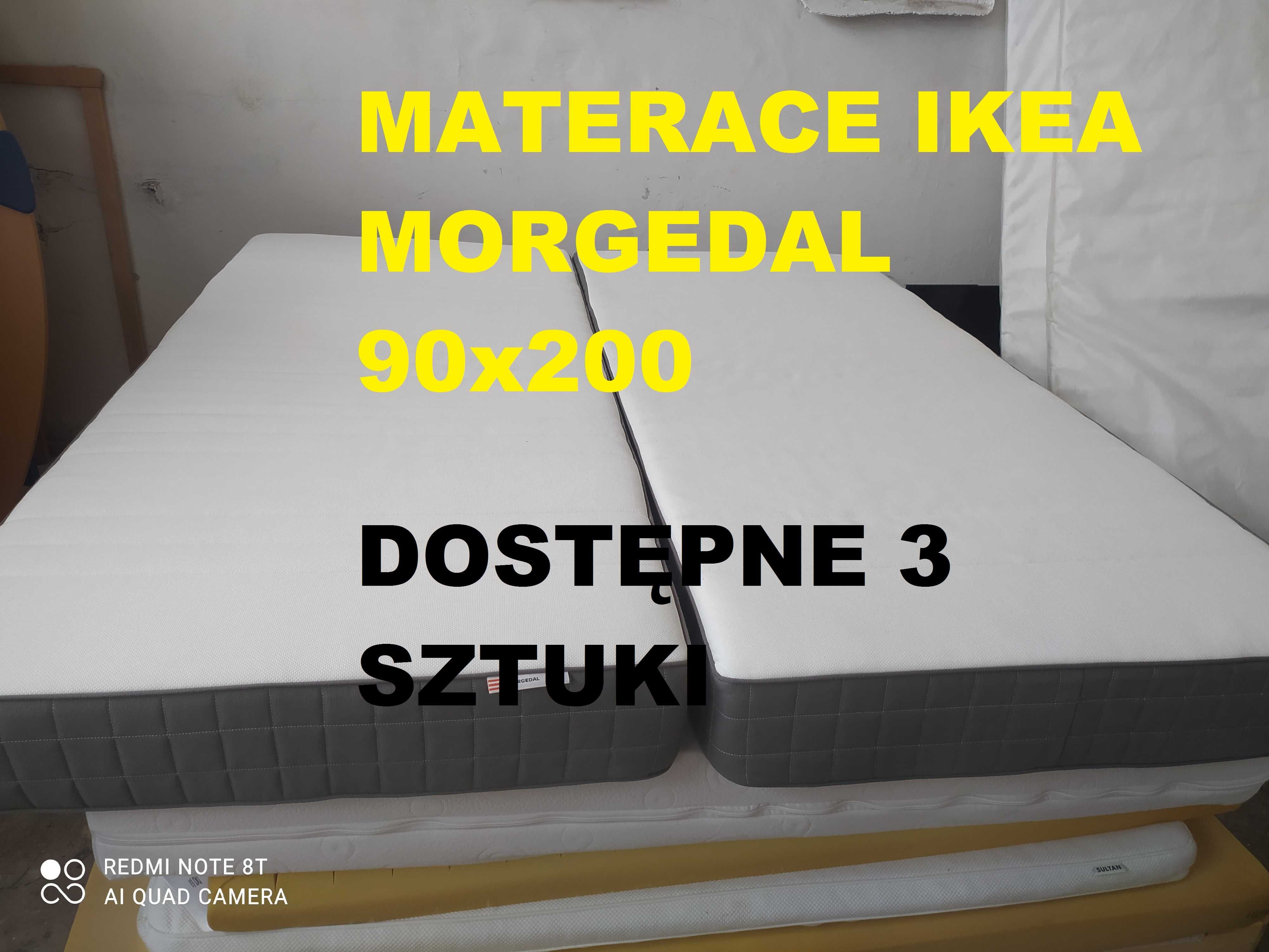 Gratis dowóz w GW. Materace Ikea Morgedal 90x200 jak NOWE