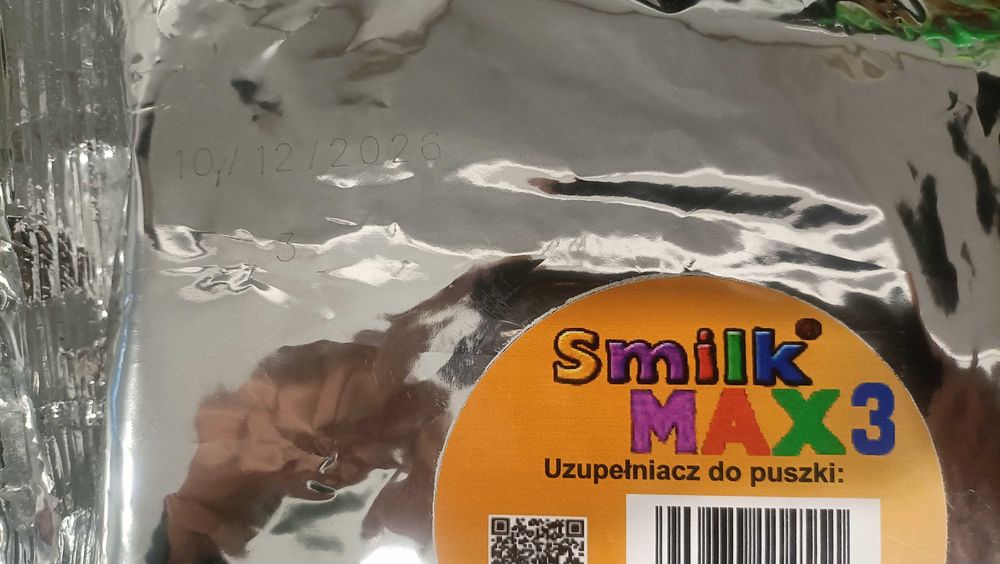 SMILK MAX3 dwa uzupełniacze,data ważności 10/12/2026
