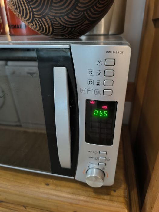 Microondas, cinzento metalizado