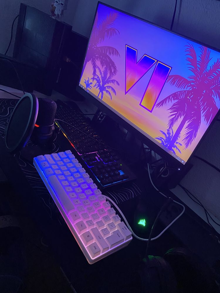 Teclado Gamer LED – Branco [NOVO]