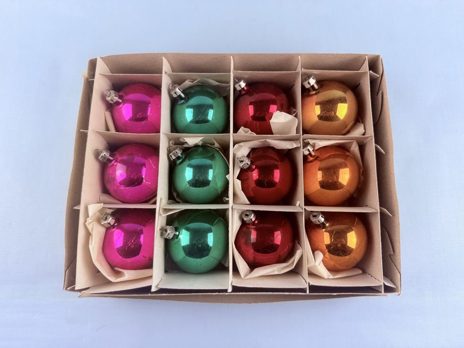 Bombki bańki szklane ozdoby świąteczne choinkowe