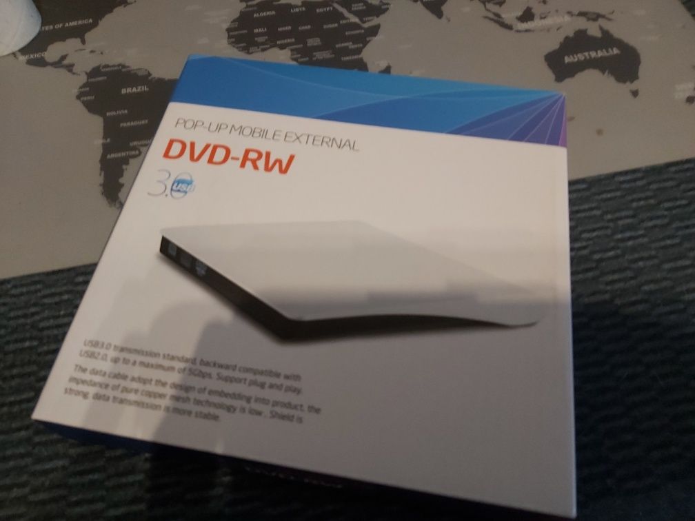 Nagrywarka DVD -RV CD-ROM zewnętrzna ultra slim usb 3.0 box najnowszy