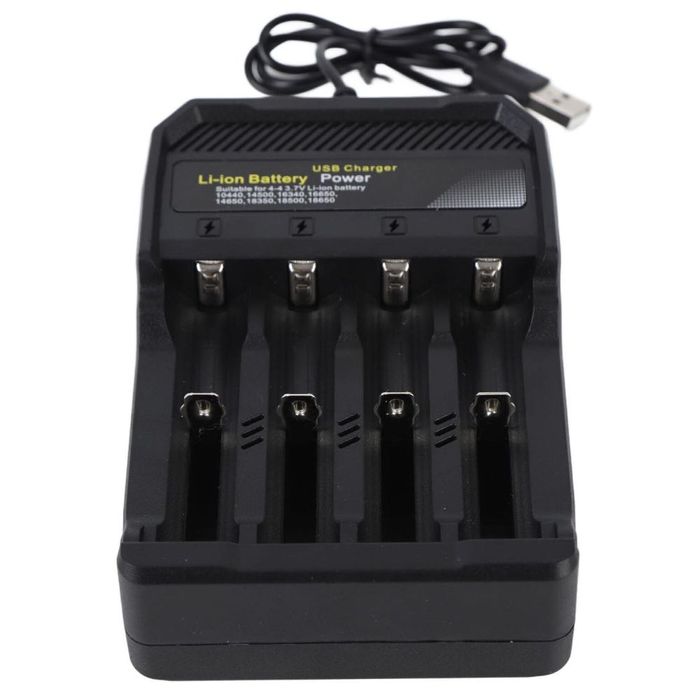 Зарядний пристрій на 4 акумулятора Li-ion, від USB, 4,2V/2A, MS-5D84A