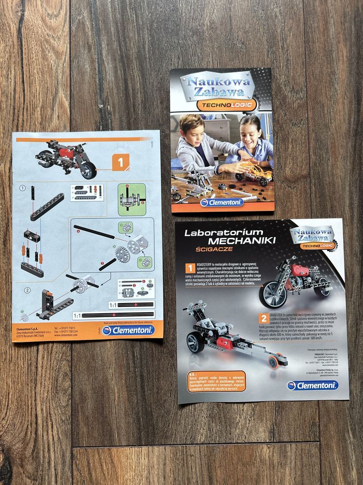 Klocki Techno Logic Laboratorium Mechaniki motocykl