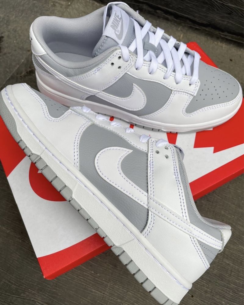 Кросівки Nike Dunk Low Retro White Grey Найк Данки Ретро сірі білі