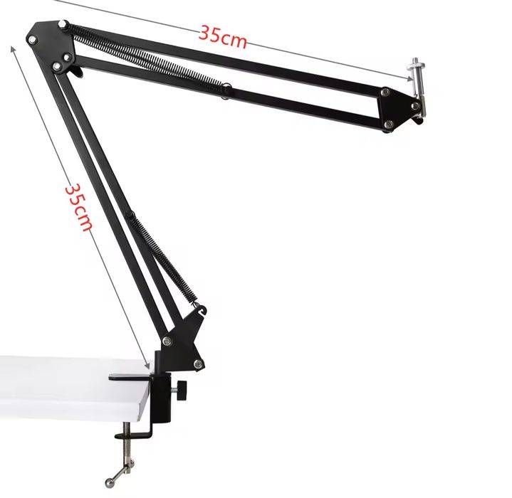 Microfone gaming e podcasting + braço articulado